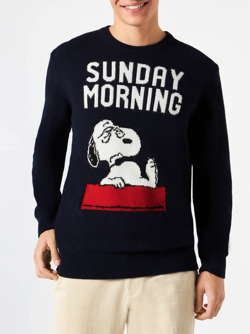 Herrenpullover mit Snoopy Sunday Morning-Aufdruck | SNOOPY – PEANUTS™ SONDEREDITION