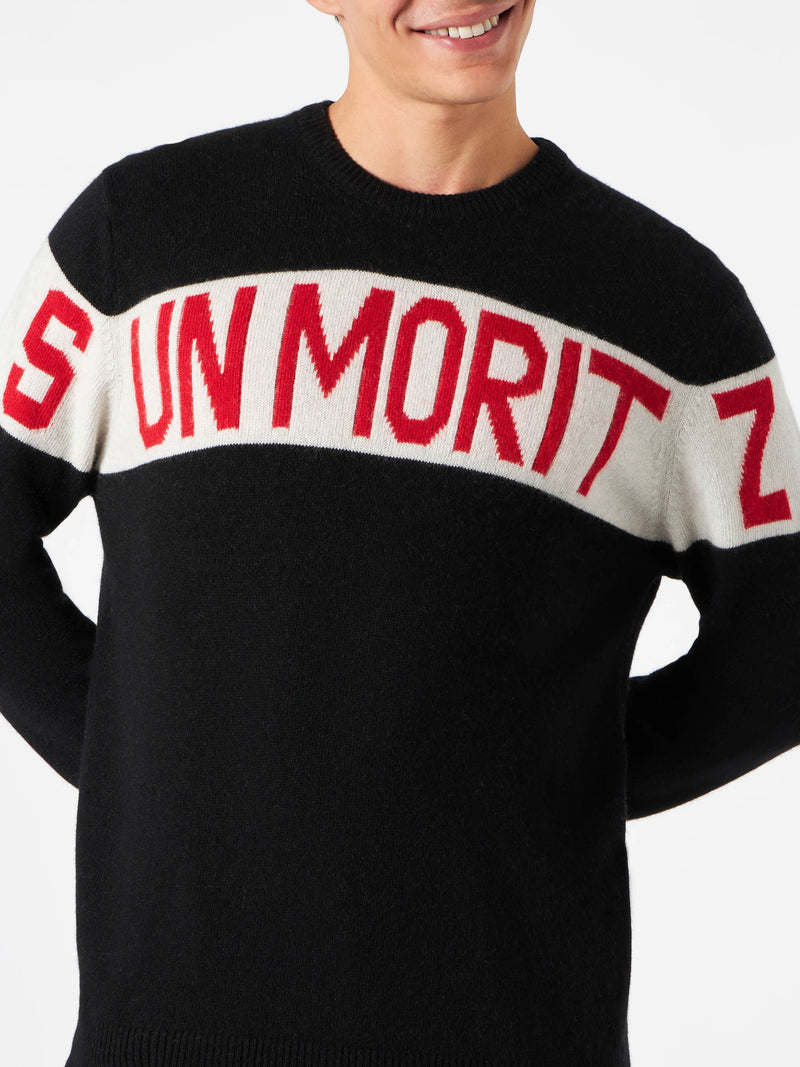 Maglione da uomo con stampa Sun Moritz