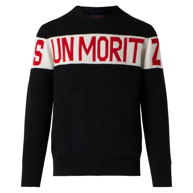 Maglione da uomo con stampa Sun Moritz