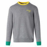 Maglione da uomo grigio con ricamo Daddy's cool