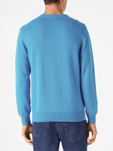 Man sweater with Campiglio postcard