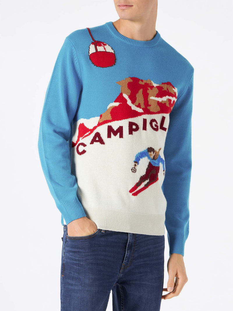 Man sweater with Campiglio postcard