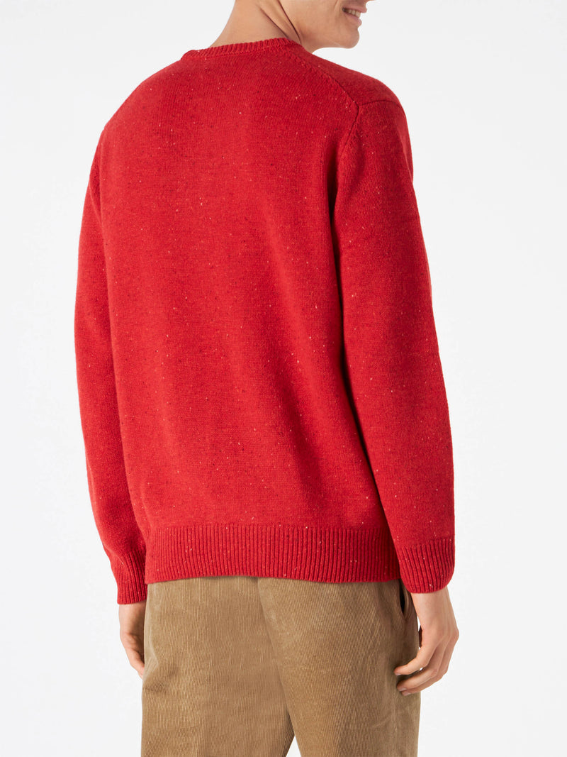 Man red sweater