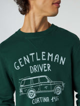 Cotton sweatshirt with Gentleman driver Cortina 1986 writing