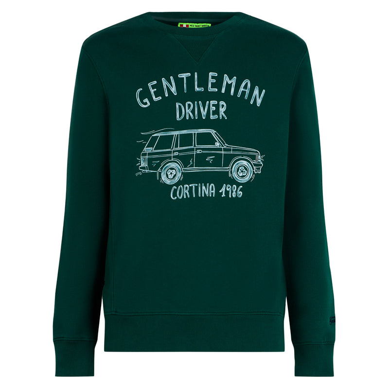 Cotton sweatshirt with Gentleman driver Cortina 1986 writing