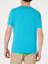 Man light-blue cotton t-shirt