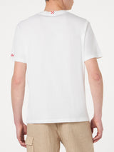 Man cotton t-shirt with Ibiza Padel Club embroidery