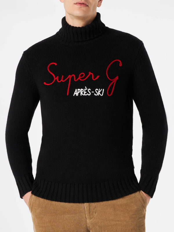 Maglione da uomo collo alto con ricamo Super G | SUPER G EDIZIONE SPECIALE