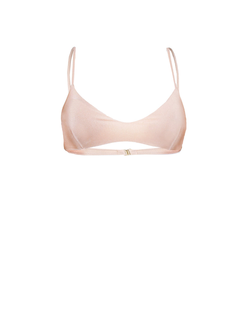 Glänzendes Nude-Bralette