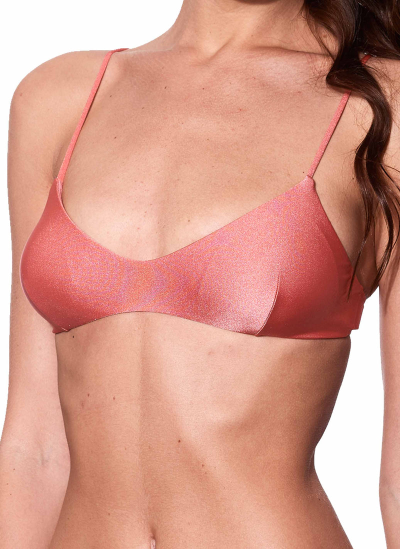 Pfirsichrosa Bralette