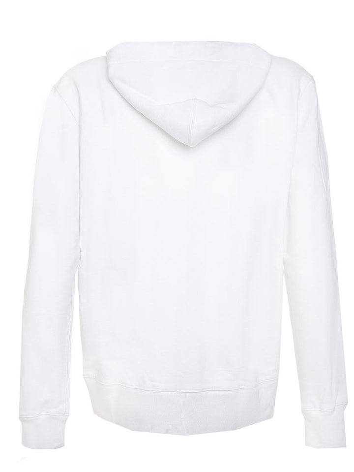 White man sweatshirt Bombardino front embroidery - MC2 Saint Barth