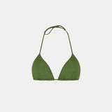 Top a triangolo verde militare da donna