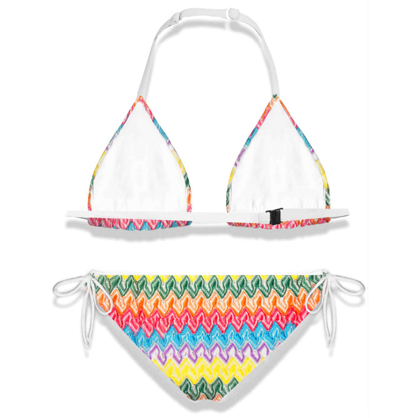 Girls Knit Bikini Chevron