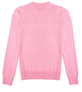 Rosafarbener Damenpullover Alles, was Sie brauchen, ist Liebesstickerei