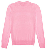 Woman pink sweater All you need is love embroidery