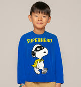 Blauer Jungenpullover mit Snoopy-Superhelden-Aufdruck | SNOOPY – PEANUTS™ SONDEREDITION