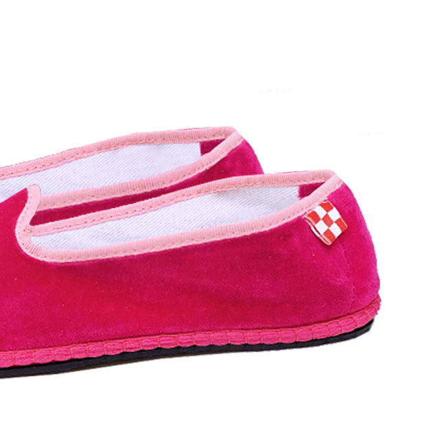 Fucsia velvet slippers friulane - MC2 Saint Barth