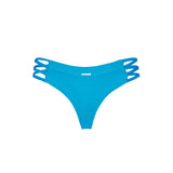 Blaue Damen-Badehose mit Seitenbändern