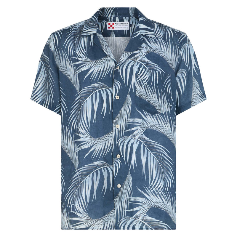 Man shirt with leaf print