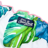 Girl swim briefs tropical print