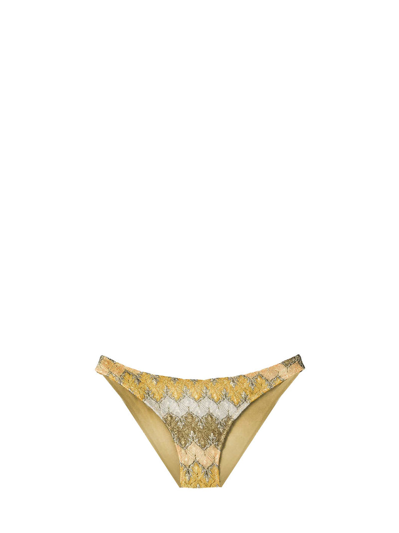 Gold gestrickte Badehose