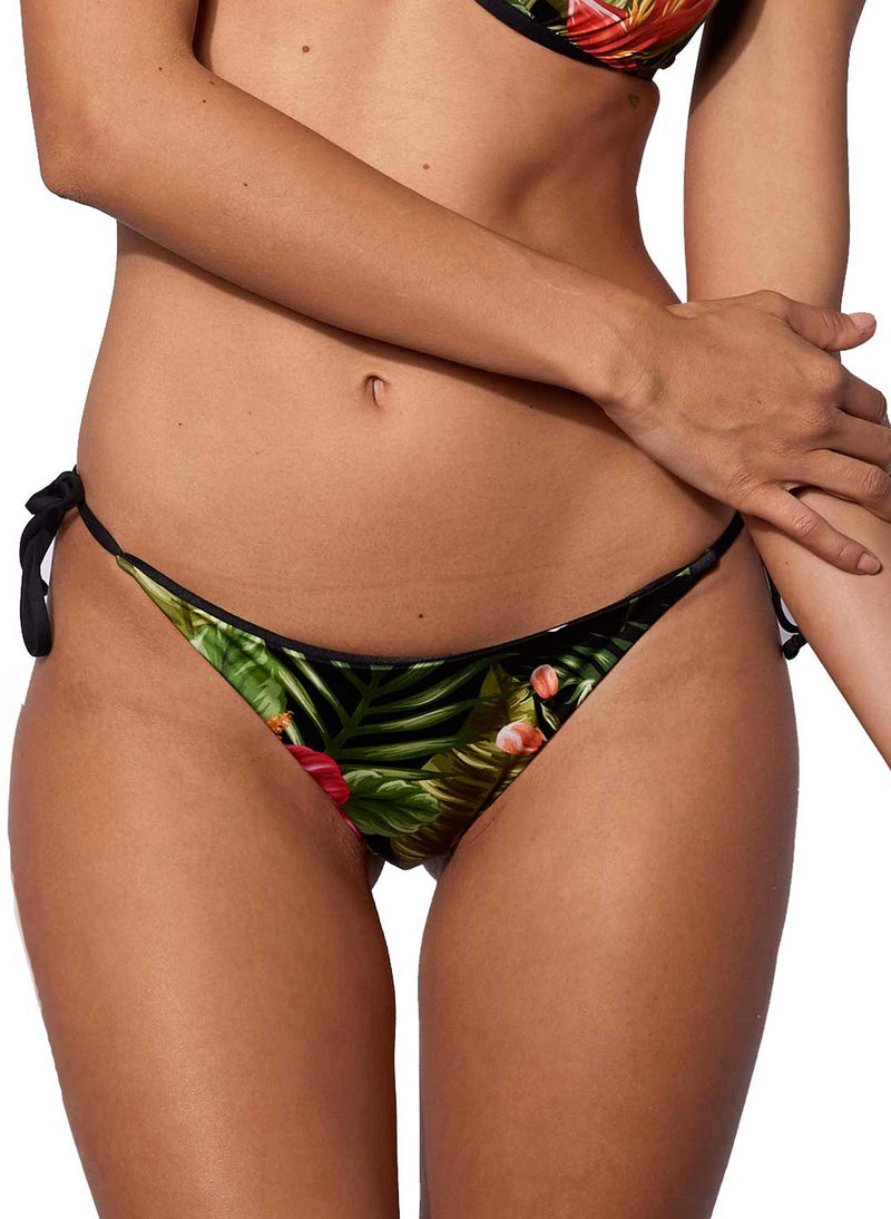 Tropical print swim briefs