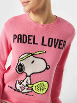 Woman sweater with Snoopy print | PEANUTS™ SPECIAL EDITION