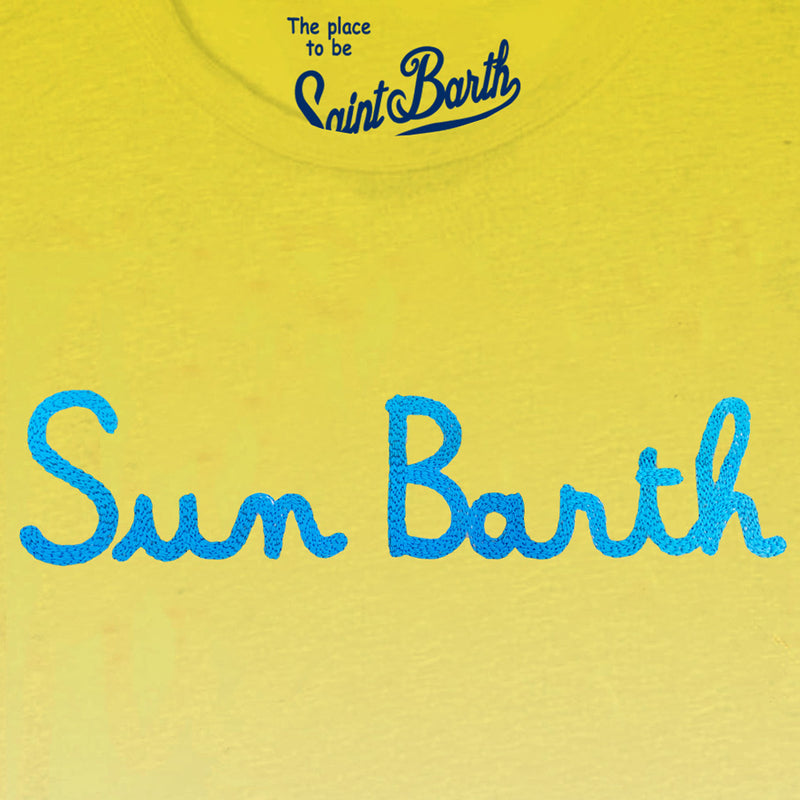 T-Shirt mit Sun Barth-Stickerei