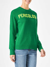 Woman sweater with Pericolosa lettering  | NIKI DJ SPECIAL EDITION