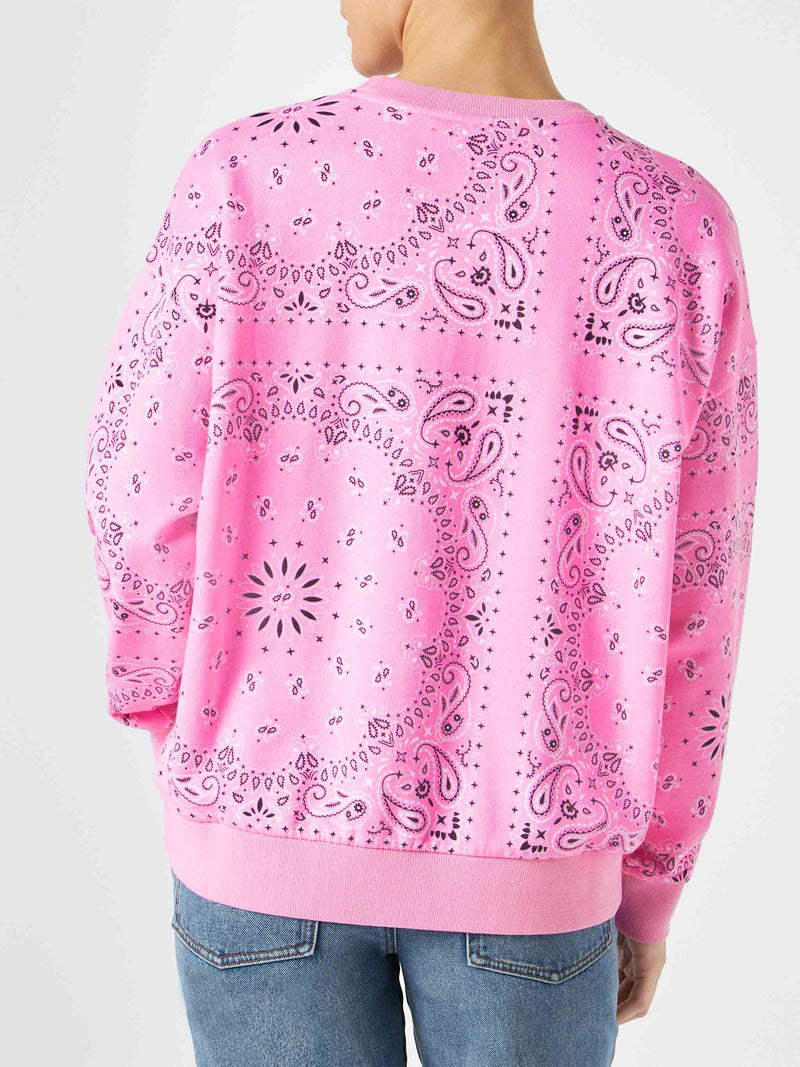 Damen-Sweatshirt mit Bandana-Print