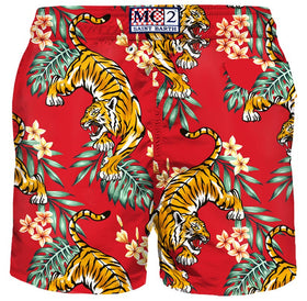 Costume da bagno uomo in tessuto leggero con stampa tigre