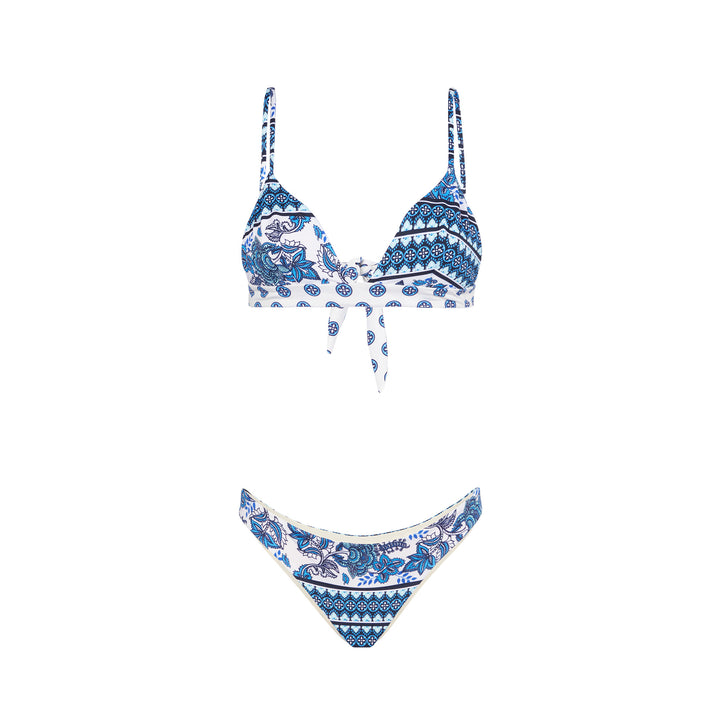 Damen-Triangel-Bikini mit Zigeuner-Print
