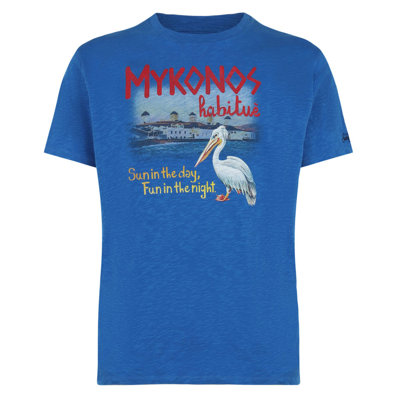 Mykonos print man t-shirt