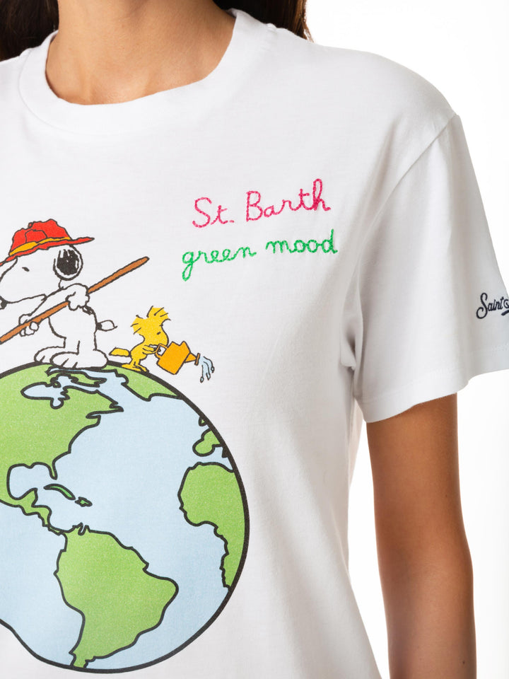 Damen-T-Shirt aus Baumwolle mit Snoopy-Aufdruck | SNOOPY – PEANUTS™ SONDEREDITION