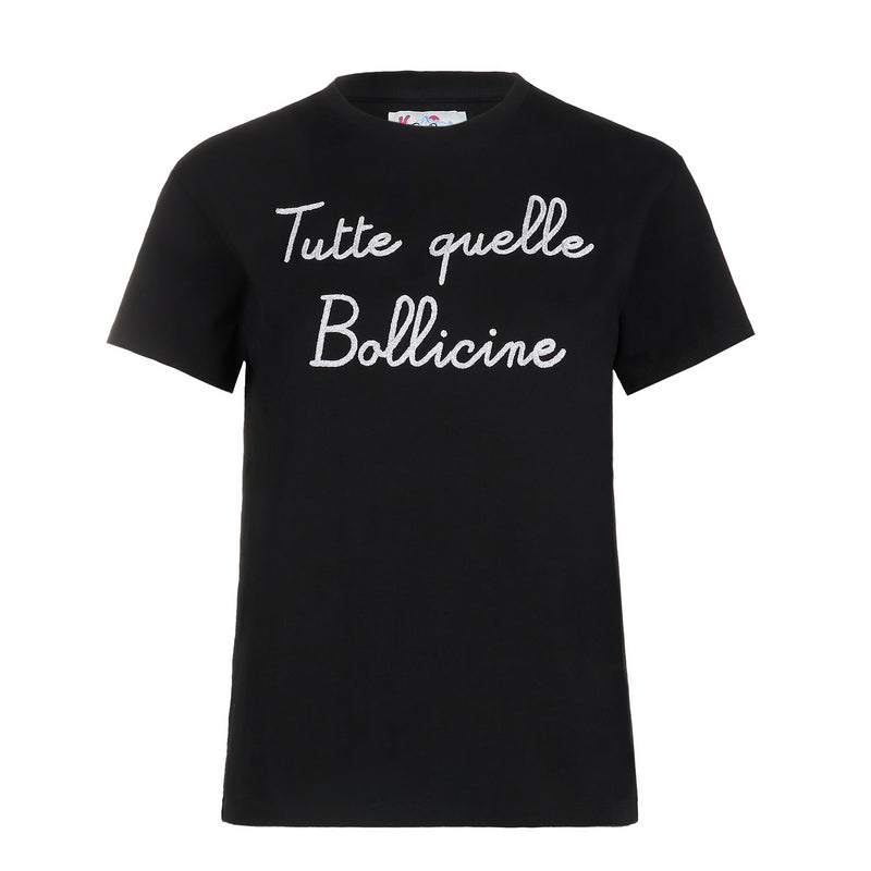 T-shirt da donna con scritta Tutte quelle Bollicine