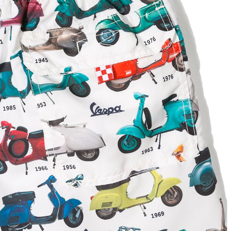 Man classic swim shorts with Vespa® print | VESPA® SPECIAL EDITION