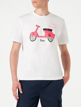 Herren-T-Shirt aus Baumwolle mit Vespa-Aufdruck | VESPA® SONDEREDITION