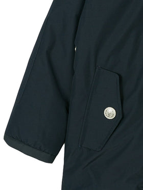 Boy hooded blue parka jacket Voyager Jr - MC2 Saint Barth