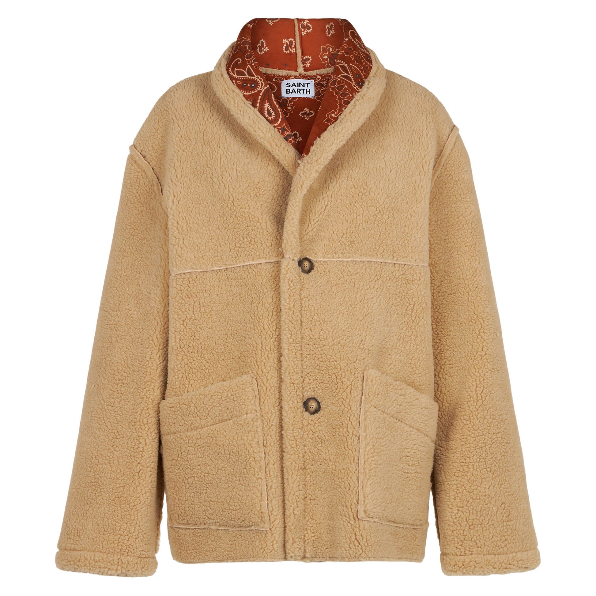 Woman reversible shearling jacket - MC2 Saint Barth