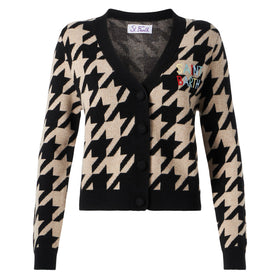 Woman cropped cardigan with Saint Barth embroidery - MC2 Saint Barth