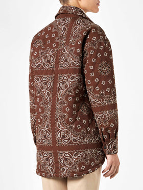 Woman jacket with bandanna print - MC2 Saint Barth