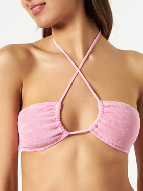 Woman terry bandeau top