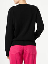 Woman sweater with Saint Barth terry logo