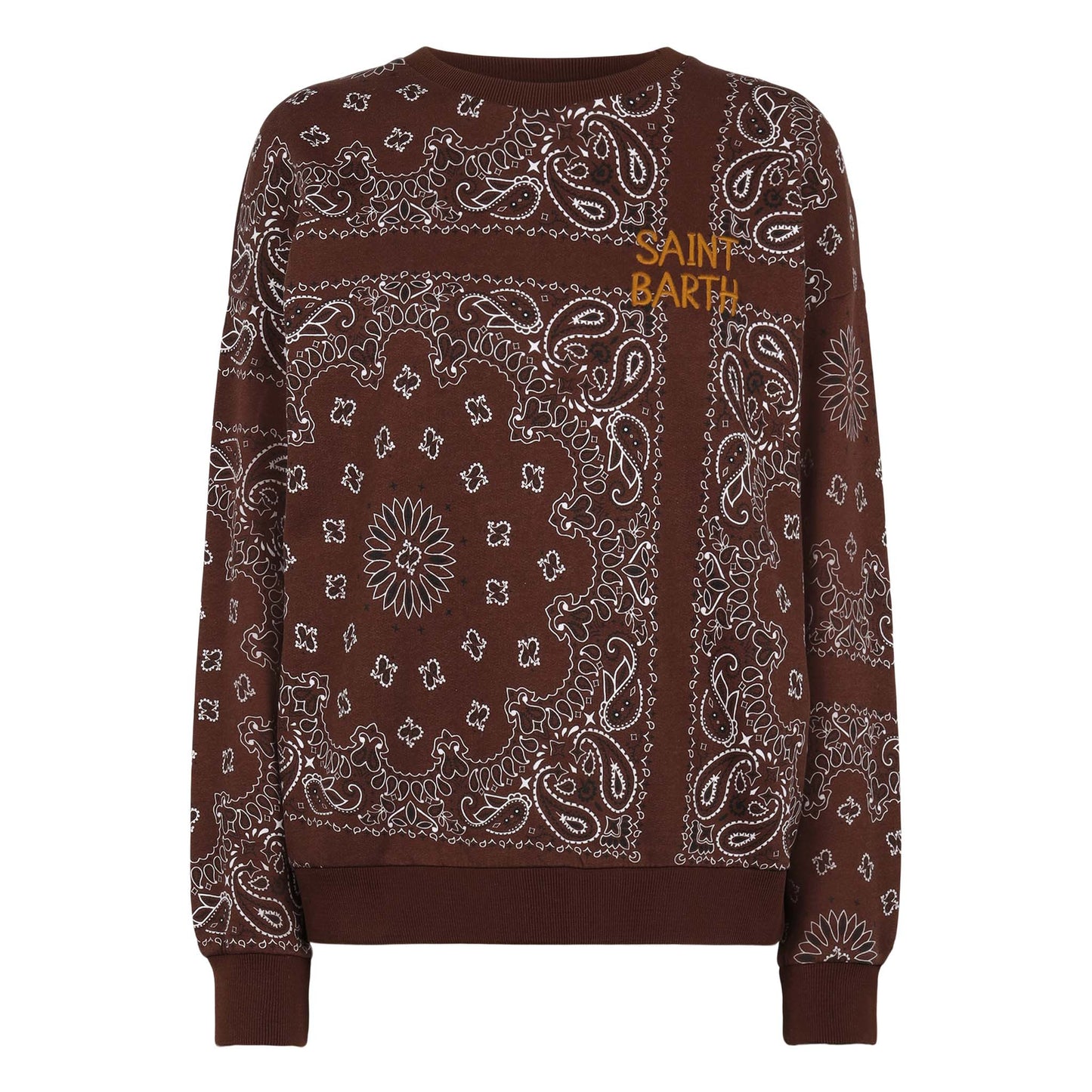 Woman sweatshirt Stardust with bandanna print