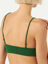 Top bralette donna verde