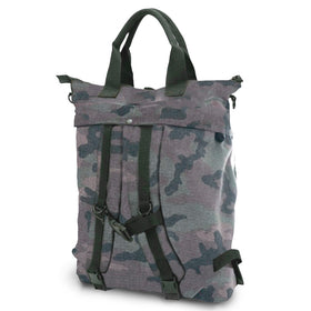 Canvas camouflage backpack