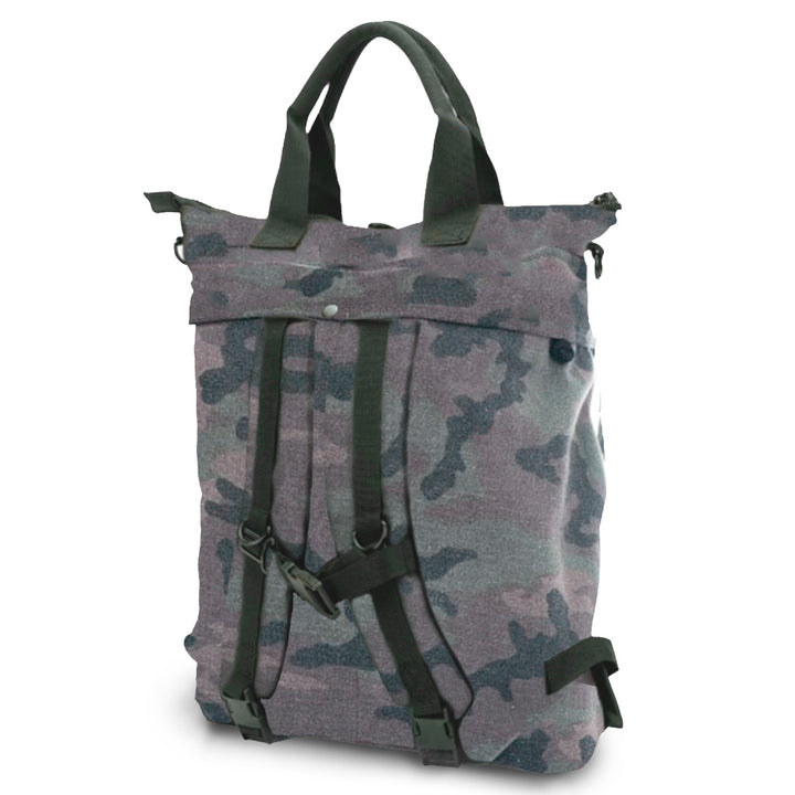 Canvas camouflage backpack